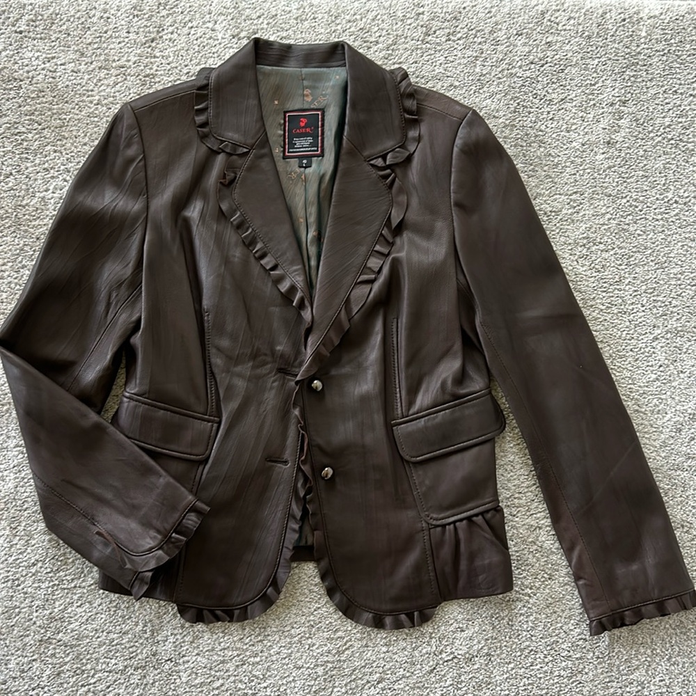 Buttery Soft Brown Leather Jacket